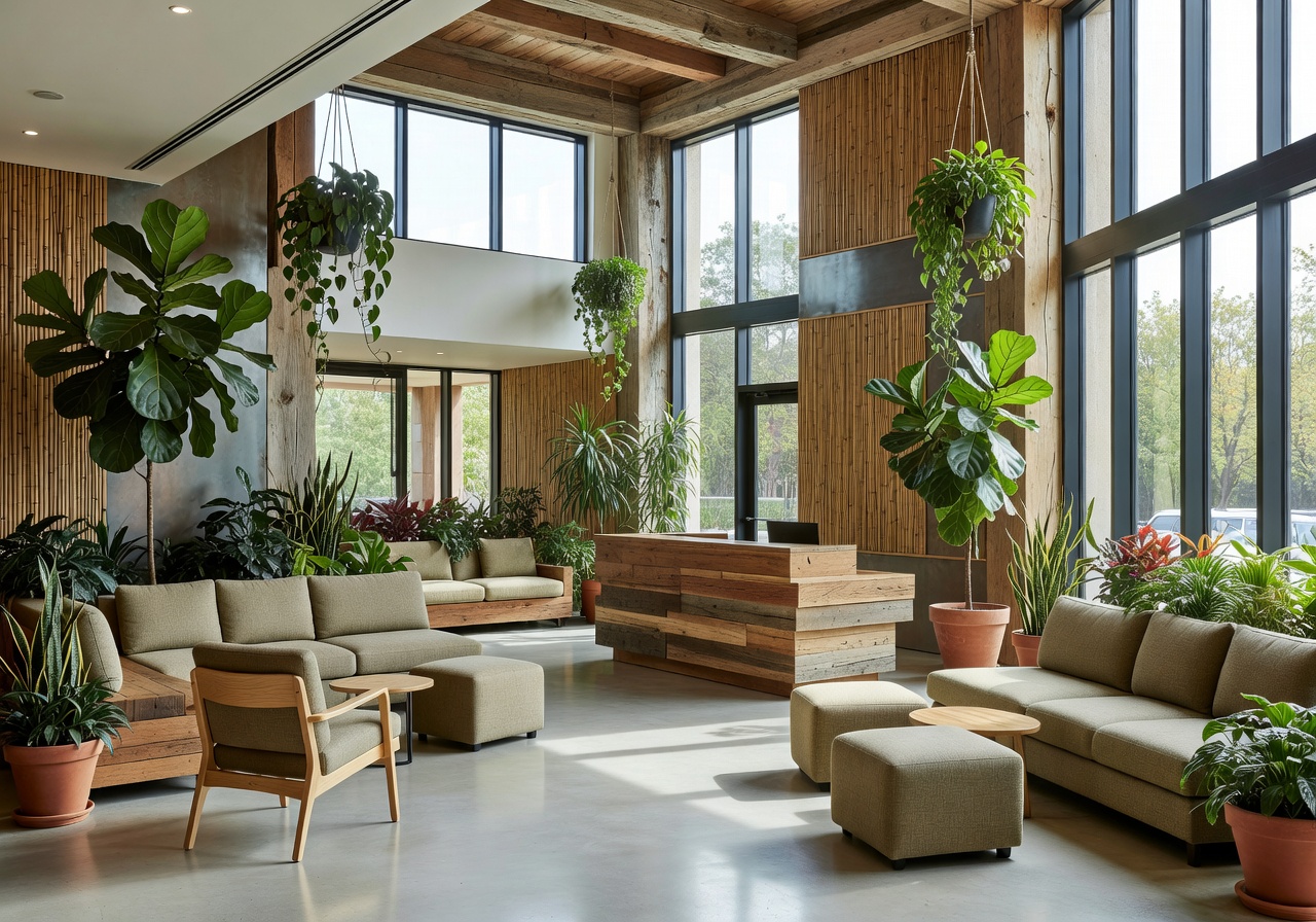 Clarion Hotel The Hub vibrant modern eco-friendly lobby area