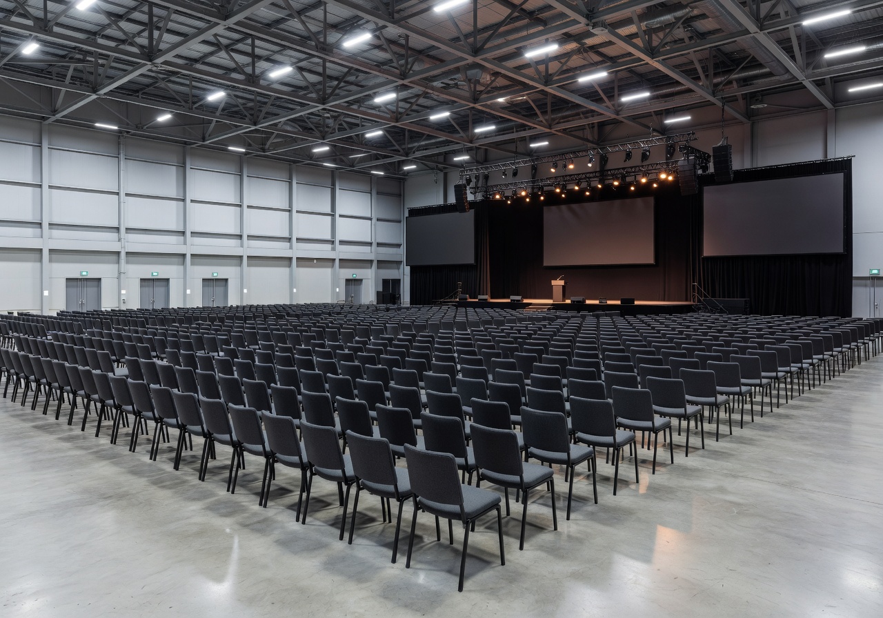 Massive congress hall setup at Clarion The Hub