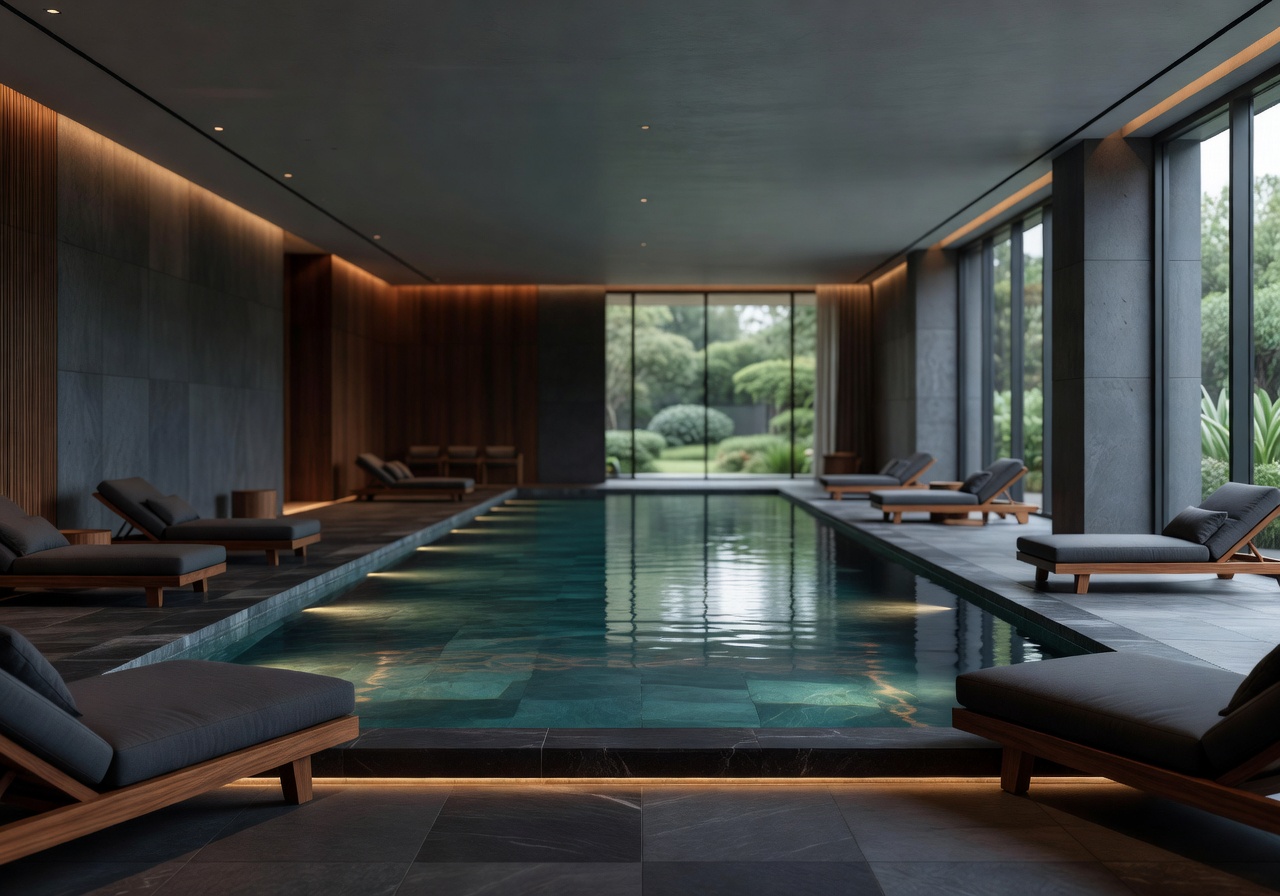 The Thief luxury indoor spa and wellness pool